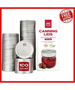 2.7&quot; Airtight Canning Lids - 100-Pack Steel &amp; Silicone for Superior Food... - $74.36 CAD