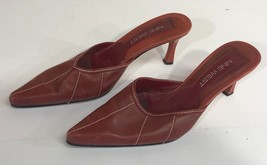 Nine West Burgundy Size 6 Six Medium Womens Shoes Leather Upper - $14.58