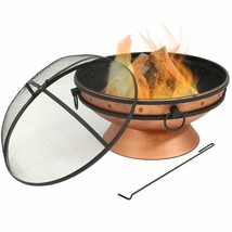 Cauldron Steel Wood Burning Fire Pit with Spark Screen - £293.88 GBP