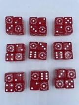 36 Dice Fabulous Las Vegas Clear Red Dice for Craps Casino Gambling Poker - £17.01 GBP