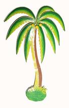 Beautiful 19" Metal Palm Tree with Coconuts Tropical Island Wall Art - $24.69
