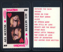 Stevie Nicks (Fleetwood Mac) Laminated Backstage Pass from the Other Side of... - £5.45 GBP