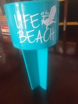 NEW GeckobrandsBlue Beach Sand Beverage Cup Holder Teal Blue - $279.97 MXN