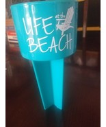 NEW GeckobrandsBlue Beach Sand Beverage Cup Holder Teal Blue - $279.86 MXN