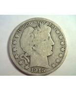1915-S BARBER HALF DOLLAR GOOD+ G+ NICE ORIGINAL COIN FROM BOBS COINS FA... - £18.04 GBP