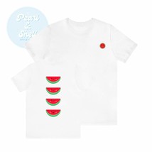 watermelon tshirt, white, black, gray, blue, pink S, M, L, XL, 2XL - £39.33 GBP