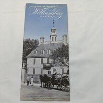 Vintage 1950s Come To Historic Williamsburg Virginia Brochure - $12.47 CAD