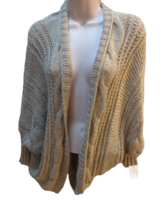 Charlottle Russe Cardigan Womens Cable Knit Shawl Collar Sweater L/XL ta... - $12.86