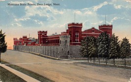 DEER LODGE MONTANA~MONTANA STATE PRISON 1915 POSTCARD - $10.48