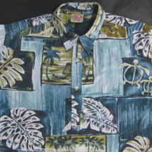 Vintage Go Barefoot Men&#39;s (Large) 3 - Button Hawaiian Aloha Pullover Shirt USA! - £30.64 GBP