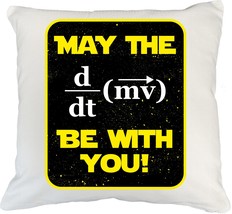 May The Force Be With You Inspirational Math Equation Pillow Cover For M... - £19.47 GBP+