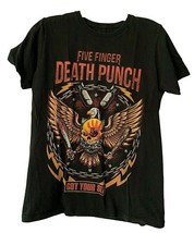 Five Finger Death Punch T Shirt Black Metal Band Got Your Six  - £7.60 GBP