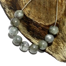 Labradorite Smooth Round Beads Briolette Natural Loose Gemstone Jewelry - £5.32 GBP