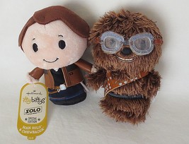 Hallmark Itty Bittys Star Wars Solo Han Solo &amp; Chewbacca Plush Set  - £15.92 GBP