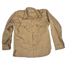 Vtg Woolrich Sheep Label Cotton Flannel Work Shirt Yellow Rounded Hem Sz L - $48.46 Vtg Woolrich Sheep Label Cotton Flannel Work Shirt Yellow Rounded Hem Sz L - $48.46