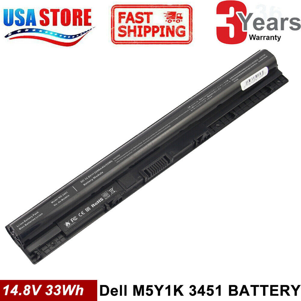 For Dell M5Y1K 14.8V 4Cel Battery Latitude 3470 Inspiron 14 3000 17 5000 17 5759 - $29.99