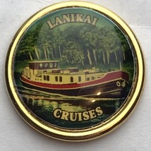 Lanikai Cruises Vintage Pin Gold Tone Vintage Made in New Zealand - £8.00 GBP