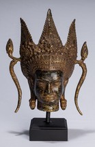 Antique Khmer Style Bronze Angkor Wat Apsara or Angel Statue - 35cm/14&quot; - £484.62 GBP