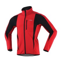 ARSUXEO Men&#39;s Warm Cycling Jacket Fleece Bike Jersey Windproof Waterproof Soft C - £98.43 GBP
