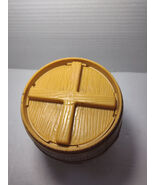 Vtg Empty Half And Half Humidor 14 Oz 6.5 Inch w/o Label Plastic Barrel - €12,83 EUR