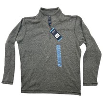 Gap Men&#39;s Long Sleeve Half Zip Mock Neck Warm &amp; Stylish Sweater Large Grey nwt - £15.59 GBP