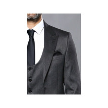 Men 3pc European Vested Suit WESSI by J.VALINTIN Extra Slim Fit JV26 Dark gray image 2