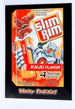 2017 Wacky Packages 50th Anniversary Slim Rim Kaiju Flavor Sticker Trading Card  - $3.95