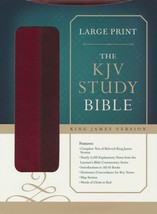 KJV Study Bible, Large Print, Leather, imitation - £47.95 GBP