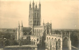 Gloucester Cathedral Aerial View UK Unused Old Postcard England R586 - £5.54 GBP