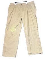 Coleman Fleece Lined Pants Khaki Tan Mens Size 38x30 Straight Leg Workwear - £8.91 GBP