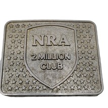 Belt Buckle NRA 2 Million Club Firearms National Rifle Association Rodeo Vintage - £4.77 GBP