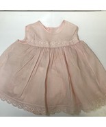 Vintage Baby Girl Pink Dress Size 1 / 2  For 13.5 -18# Lbs. Pink Under P... - £6.04 GBP