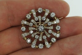 Art Nouveau (ca. 1900) White Gold 3ct Diamond Pendant - Broach Pin - £1,563.57 GBP