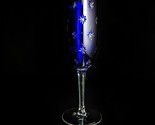 Faberge Galaxie Cobalt Blue Crystal Flute Glass  Measure 8.5&quot; Tall - £214.79 GBP