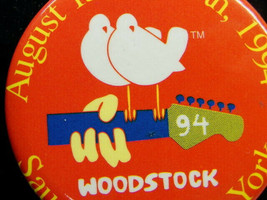 Woodstock Collectable Badge Button Pinback Vintage 1994 - £15.62 GBP