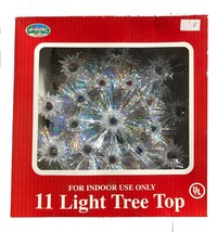 Vintage Christmas Tree Top Star 11 Multi Color Mini Lights - £10.83 GBP