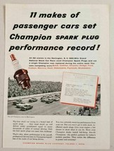 1955 Print Ad Darlington 500-Mile Stock Car Race Champion Spark Plugs - £11.90 GBP