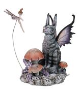 Whimsical Amy Brown Curious Encounter Fairy Tabby Cat With Pixie Fae Fig... - $1,208.32 MXN
