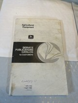 John Deere Service Publications for Agricultural Equipment Catalog 1983 ... - $4.95
