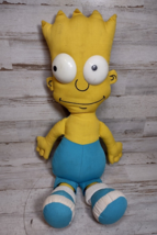 Vintage The Simpsons Matt Groening Bart Plush Toy Fabric Head Plastic Ey... - $4.99