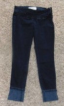 Womens Jeans Dollhouse Capris Dark Blue Cuffed Denim Junior Girls-size 9 - £7.78 GBP