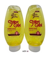 Queen Helene Styling Gel Super Hold ALCOHOL FREE 20 Oz Level 9 New 2 PACK - $1,459.35 MXN