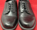 Dunham Waterproof Leather Black Lace Up Mens 11 2E Wide Oxford Derby Dre... - $39.55