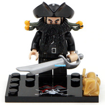 Blackbeard Pirates of the Caribbean Lego Compatible Minifigure Bricks - £2.35 GBP