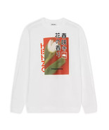 Kenzo Men&#39;s Daisy &amp; Tulip Cotton Oversized Fit Crewneck Sweatshirt White-XL - €111,48 EUR