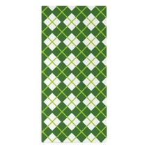Mondxflaur Green Grid Hand Towels Absorbent for Bathroom 14x29 Inch - £10.35 GBP