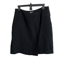 Worthington Womens Black Lined Wrap Skirt Size 12 Classic Workwear NEW - $15.67