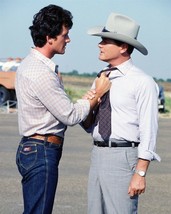 Dallas Bobby gets tough with J.R. Patrick Duffy &amp; Larry Hagman 24x36 inch poster - £23.18 GBP