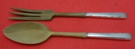 Horizon by Easterling Sterling Silver Salad Serving Set 2pc with Wood - $98.01