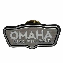 Omaha Steaks Steakhouse Business Plastic Lapel Hat Pin Pinback - £4.66 GBP